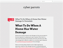 Tablet Screenshot of cyberparrots.com